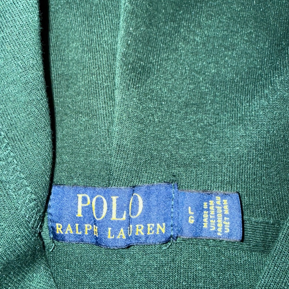Polo Ralph Lauren Double-Knit Dark Forest Green Zip Up Hoodie - Picture 5 of 7